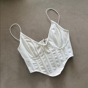 Missguided Ivory Busier Top